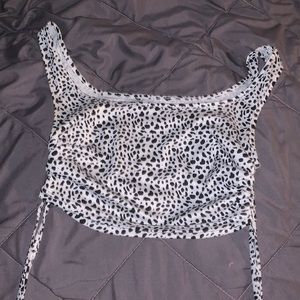 Urban Outfitters Dalmatian print tank top.